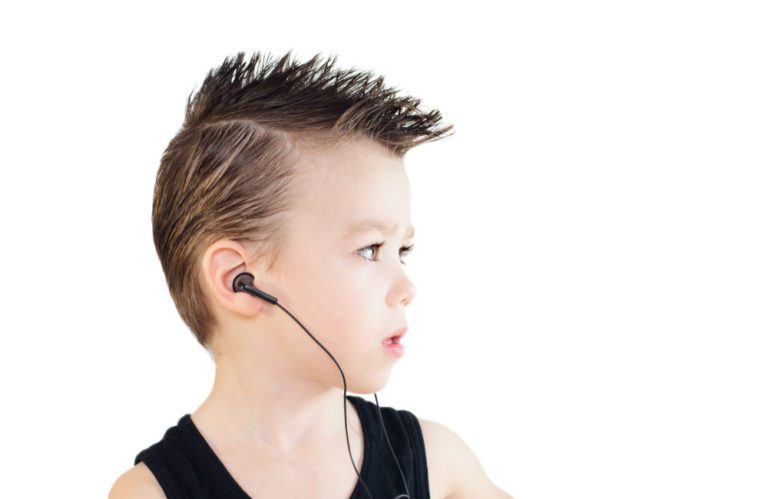Cool modern haircut for boys at StarKids Salon Melbourne