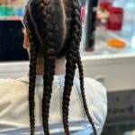 Conrow Braids For Girls: 4 rows (without Color Extension)