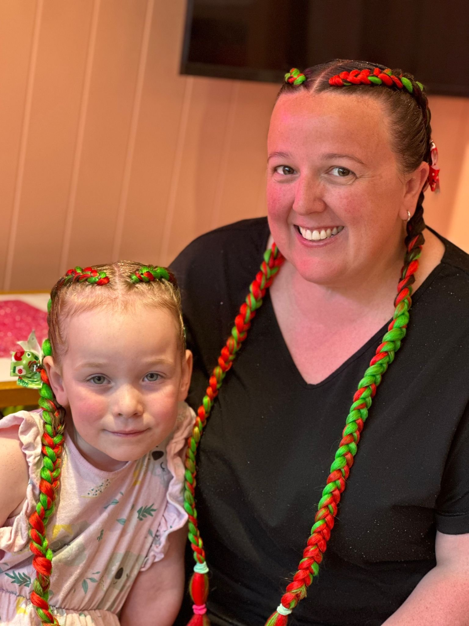 Mum & daughter mermaid braids