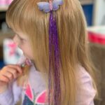 Starkids dazzling hairstyle with tinsel strands (10 tinsels)